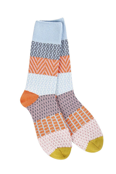 World's Softest Gallery Crew Socks for Women in Whimsical Multi