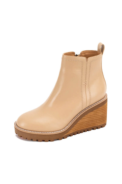 Yellow Box Arten Wedge Booties for Women in Sand