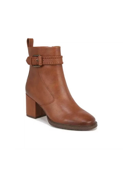 Zodiac Shoes Rexx Block Bootie for Women in Cognac