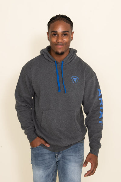 Ariat Logo Hoodie for Men in Grey