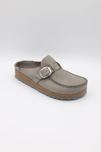 Birkenstock Buckley Nubuck Leather Mules for Women in Grey | 1023649
