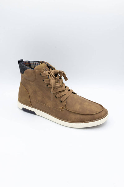 B52 by Bullboxer Moc Toe Boots for Men in Brown Taupe