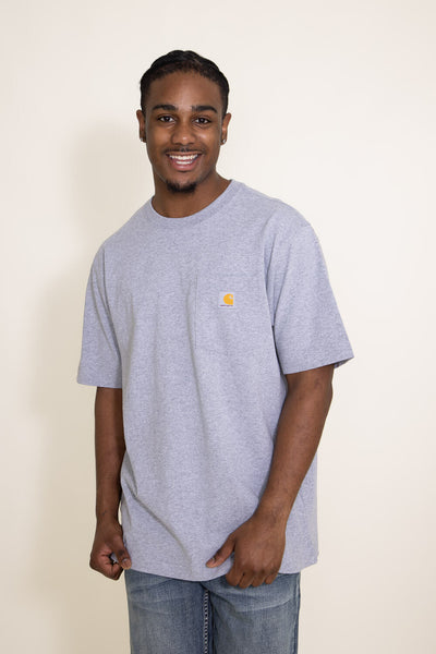 Carhartt K87 T-Shirt for Men in Heather Grey