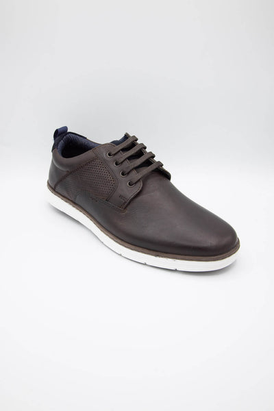 Crevo Footwear Tander Lace Up Sneakers for Men in Brown
