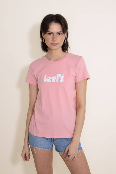 Levi’s Poster Logo T-Shirt for Women in Pink