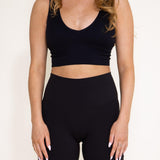 Love Tree Biker Shorts for Women in Black
