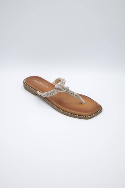 Madden Girl Holis Flip-Flops for Women in Silver