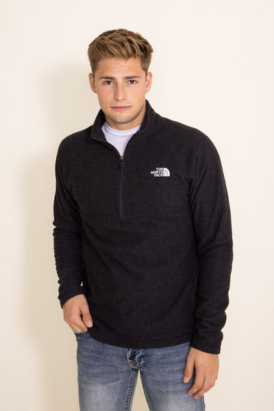 The North Face Textured Cap Rock Quarter Zip for Men in Black
