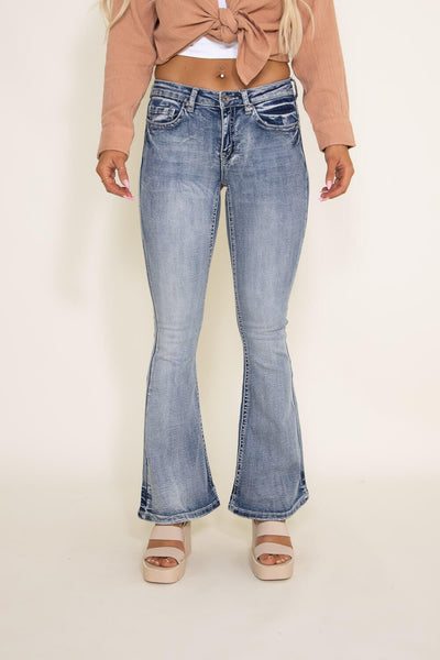 True Luck Kirk Flare Jeans for Women