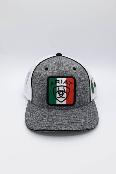 Ariat Mexico Patch Trucker Hat for Men in Grey