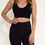 Love Tree Biker Shorts for Women in Black