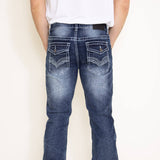 True Luck Zachary Bootcut Stretch Jeans for Men