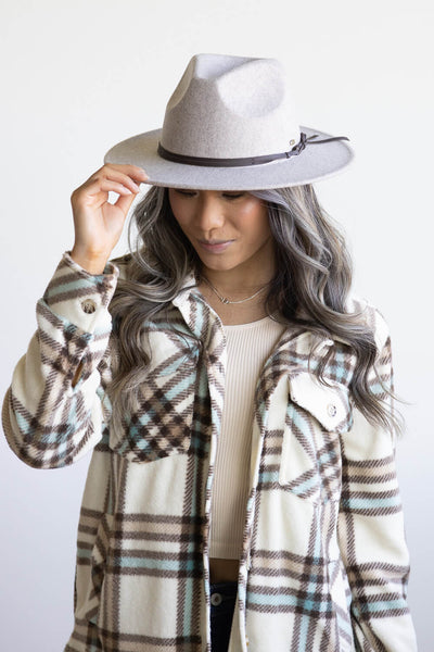 C.C Felt Hat for Women in Grey