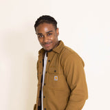 Carhartt Canvas Fleece Lined Shirt Jacket for Men in Brown