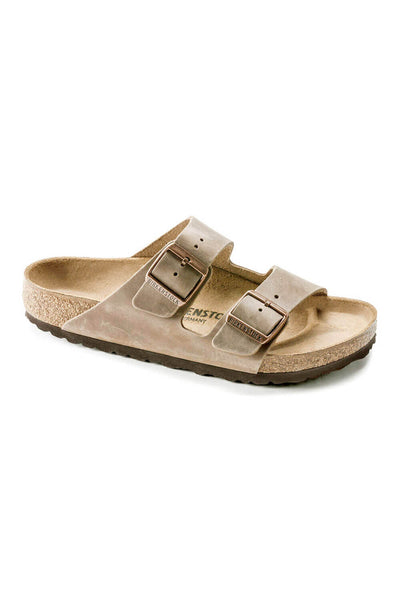 Birkenstock Arizona Oiled Leather Sandals for Men in Tabaco Brown