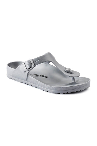 Birkenstock Gizeh Arizona EVA Sandals for Women in Metallic Silver