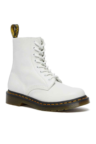 Dr. Martens 1460 Pascal Virginia Leather Boots for Women in White