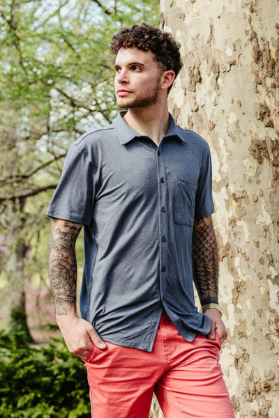 WearFirst All Day Performance Shirt for Men in Naval