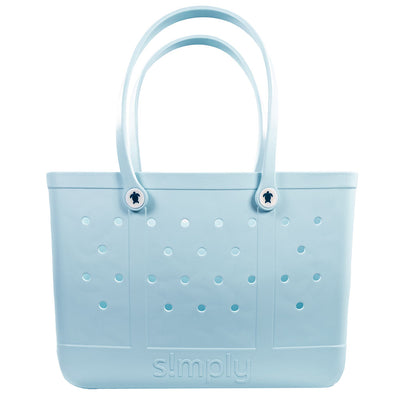 Simply Southern Large Waterproof Tote Bag Artic Blue