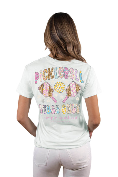 Womens Simply Southern Pickleball T-Shirt for Women in Breeze Blue