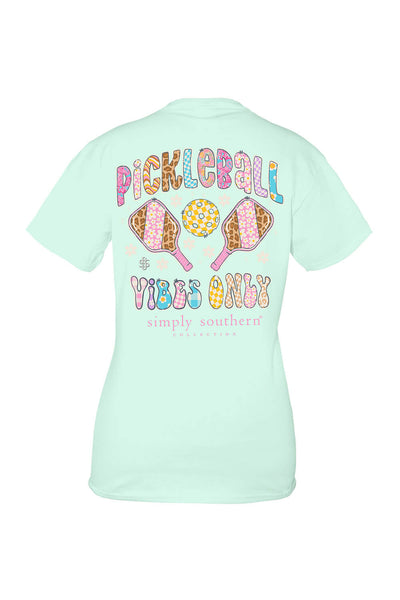 Simply Southern Plus Size Tees Pickleball T-Shirt for Women in Breeze Blue
