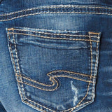 Silver Jeans Destructed Skinny Girlfriend Jeans for Women