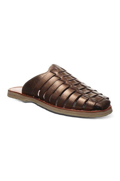 Huaraches by Bearpaw Zelda Slide Sandals for Women in Bronze