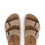 Papillio by Birkenstock Arizona Chunky Suede Sandals for Women in Sand Brown