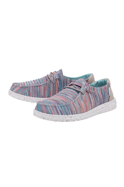 Hey Dude Shoes Women's Wendy Sox Shoes in Sunset Pink 1