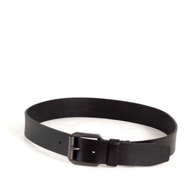 Black Leather Belt for Men