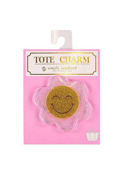 Simply Southern Flower Tote Charm in Yellow