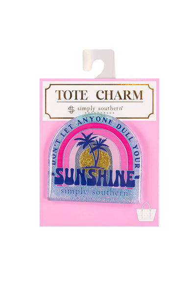 Simply Southern Sunshine Tote Charm in Blue