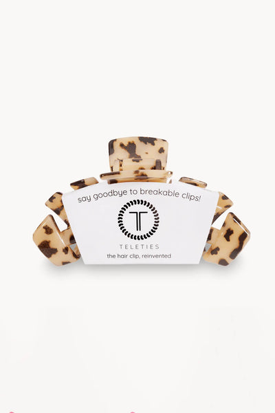 Teleties Large Claw Clip in Light Brown