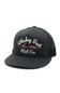 Whiskey Bent Troubador Trucker Hat for Men in Charcoal