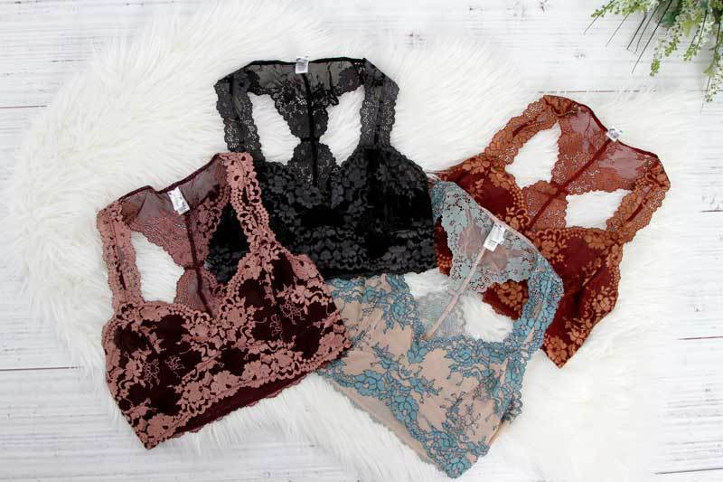 Spring Trend: Two Tone Lace Racerback Bralette