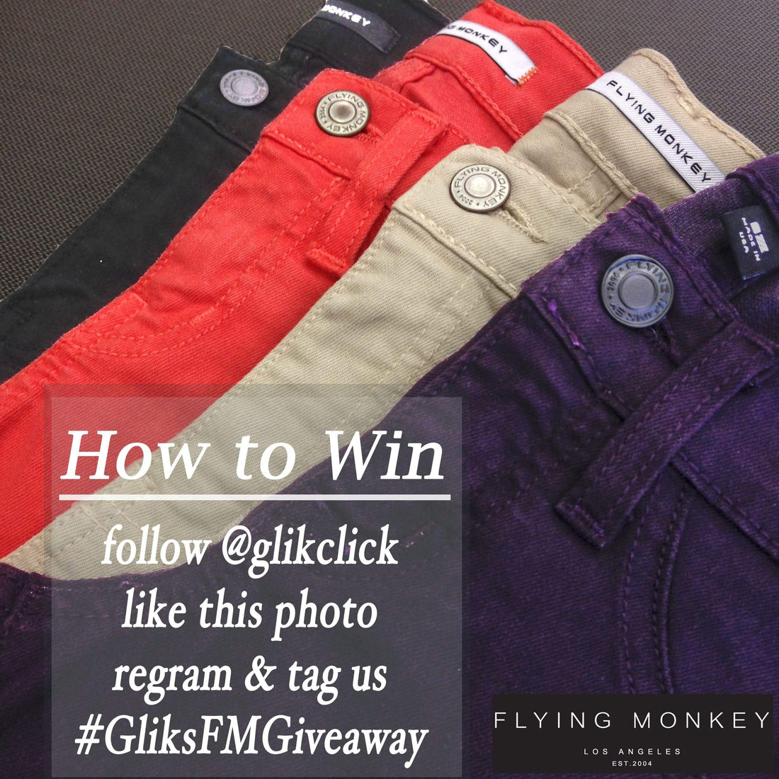 Flying Monkey Jeans Giveaway on Instagram