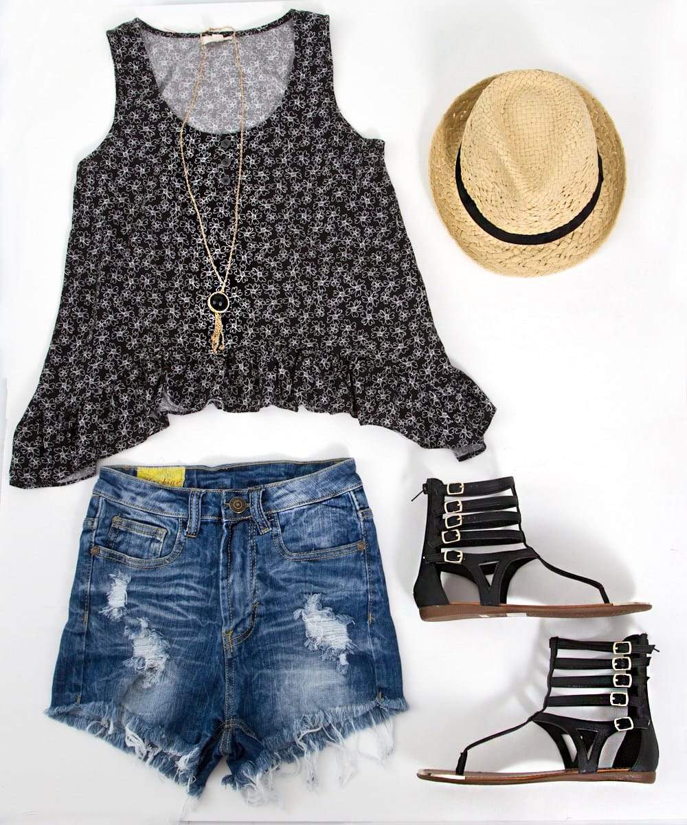 Black Gladiator Sandals | Glik’s Style Blog