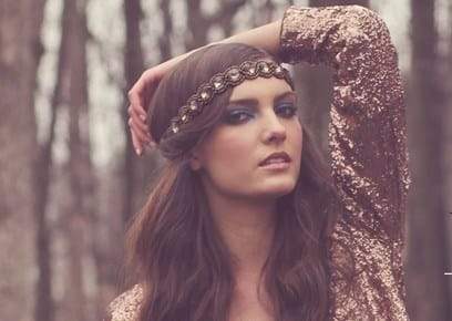 Pink Pewter Stretch Headbands