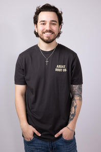 Ariat Cocky Cowboy T-Shirt for Men in Vintage Black