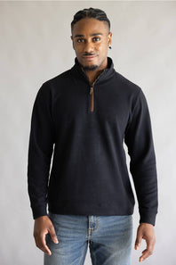 black quarter zip long sleeve 