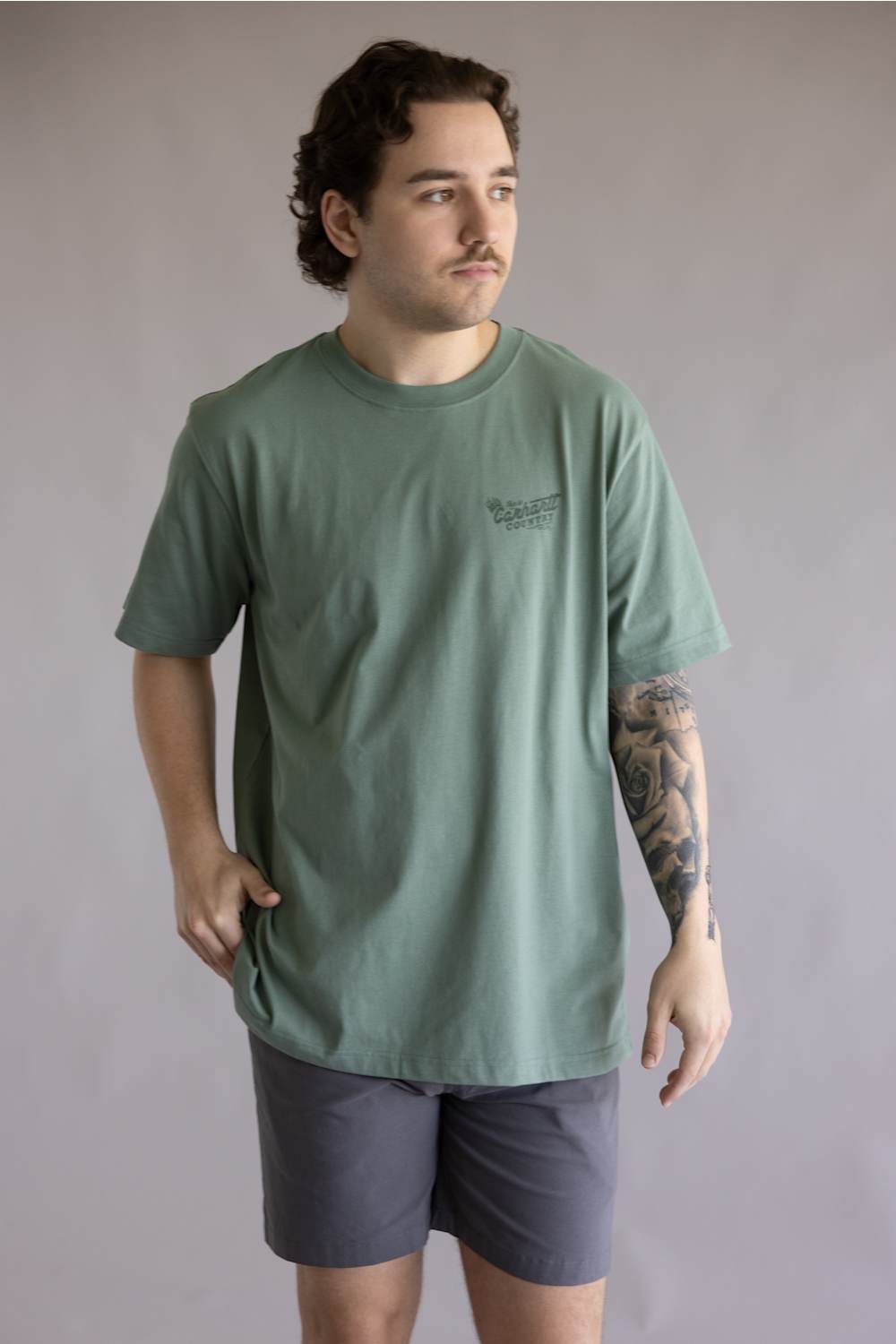 Carhartt Irvine Relaxed Country T-Shirt for Men in Green Slate