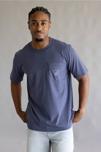 Carhartt Irvine Relaxed Work T-Shirt for Men in Storm Blue