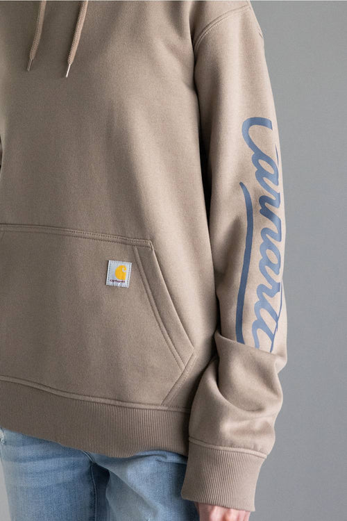 Carhartt Sawyer Script Logo Sweatshirt for Women in Brown