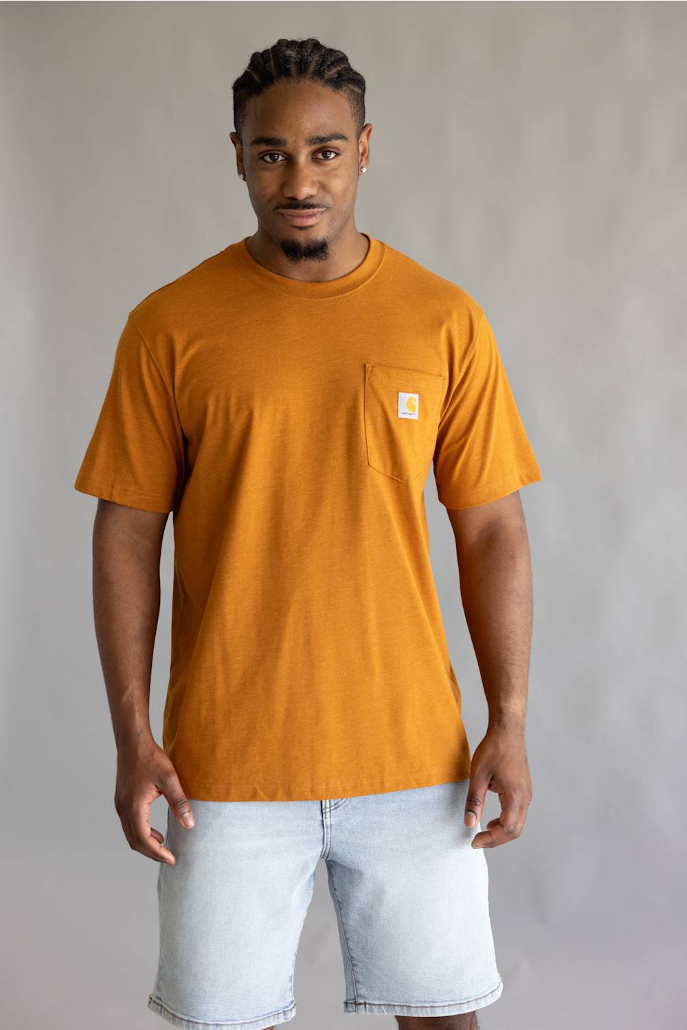 Carhartt Irvine Relaxed Dog T-Shirt for Men in Rusted Rail Heather