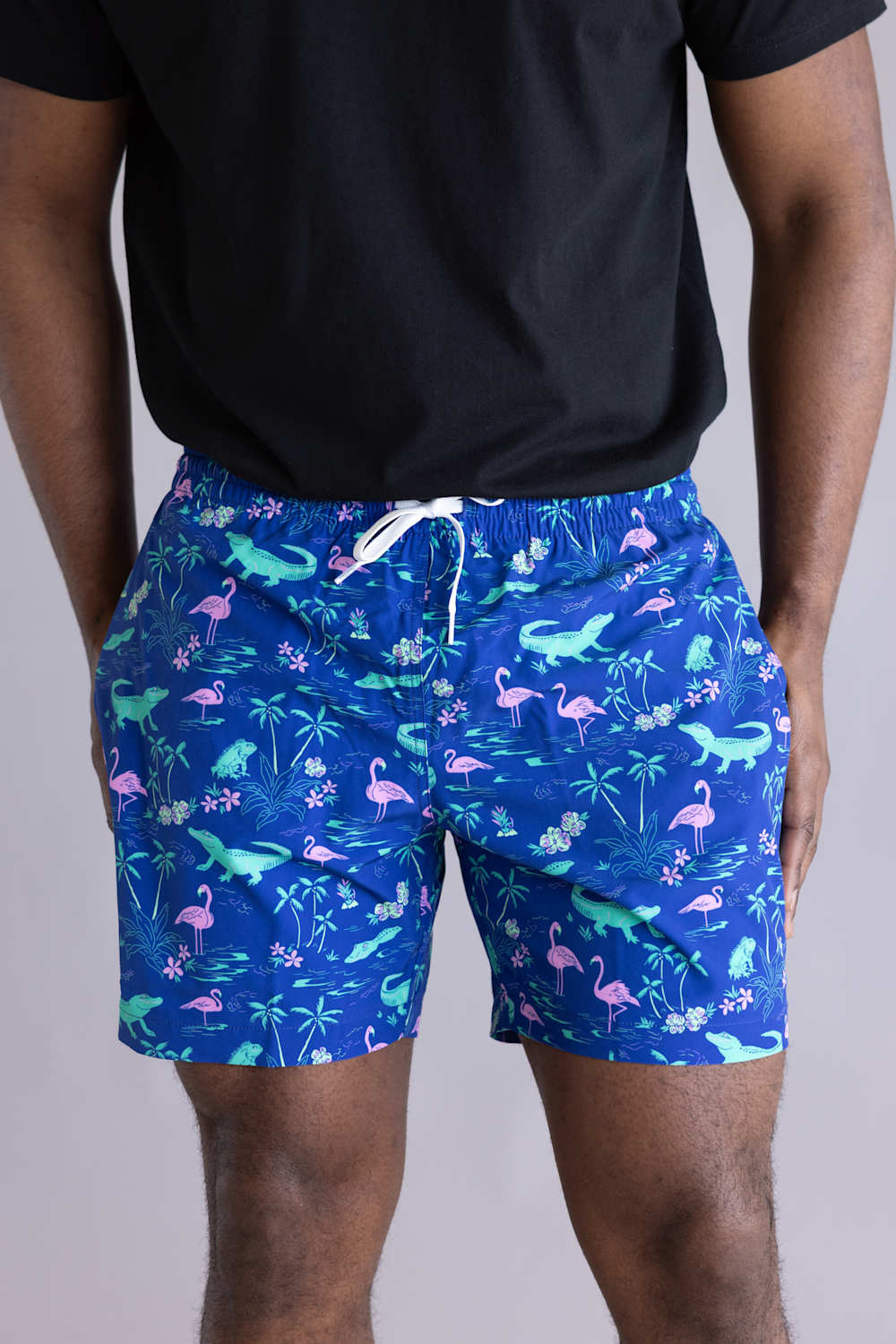 Chubbies Classic Swim Trunks 5.5” Shorts for Men in Blue