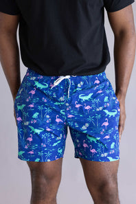 Chubbies Classic Swim Trunks 5.5” Shorts for Men in Blue