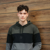 1897 Active Colorblock Hoodie for Men in Dark Green