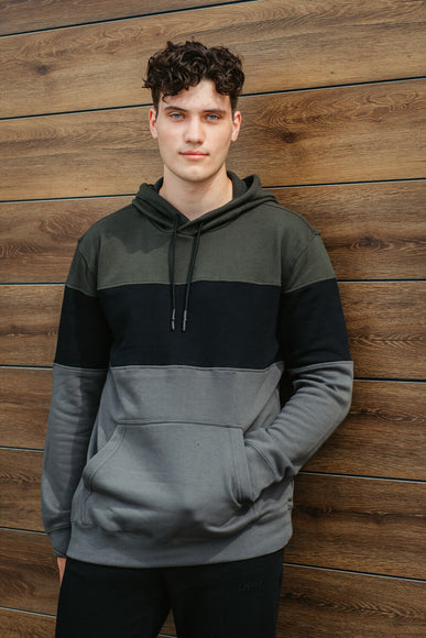 1897 Active Colorblock Hoodie for Men in Dark Green