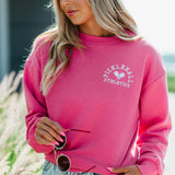 1897 Active Pickleball Left Chest Sweatshirt for Women in Pink