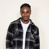 1897 Original Plaid Heavy Shacket for Men in Black